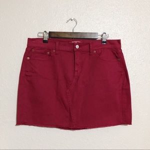 Lucky Brand Denim Blossom mini Skirt size 10
